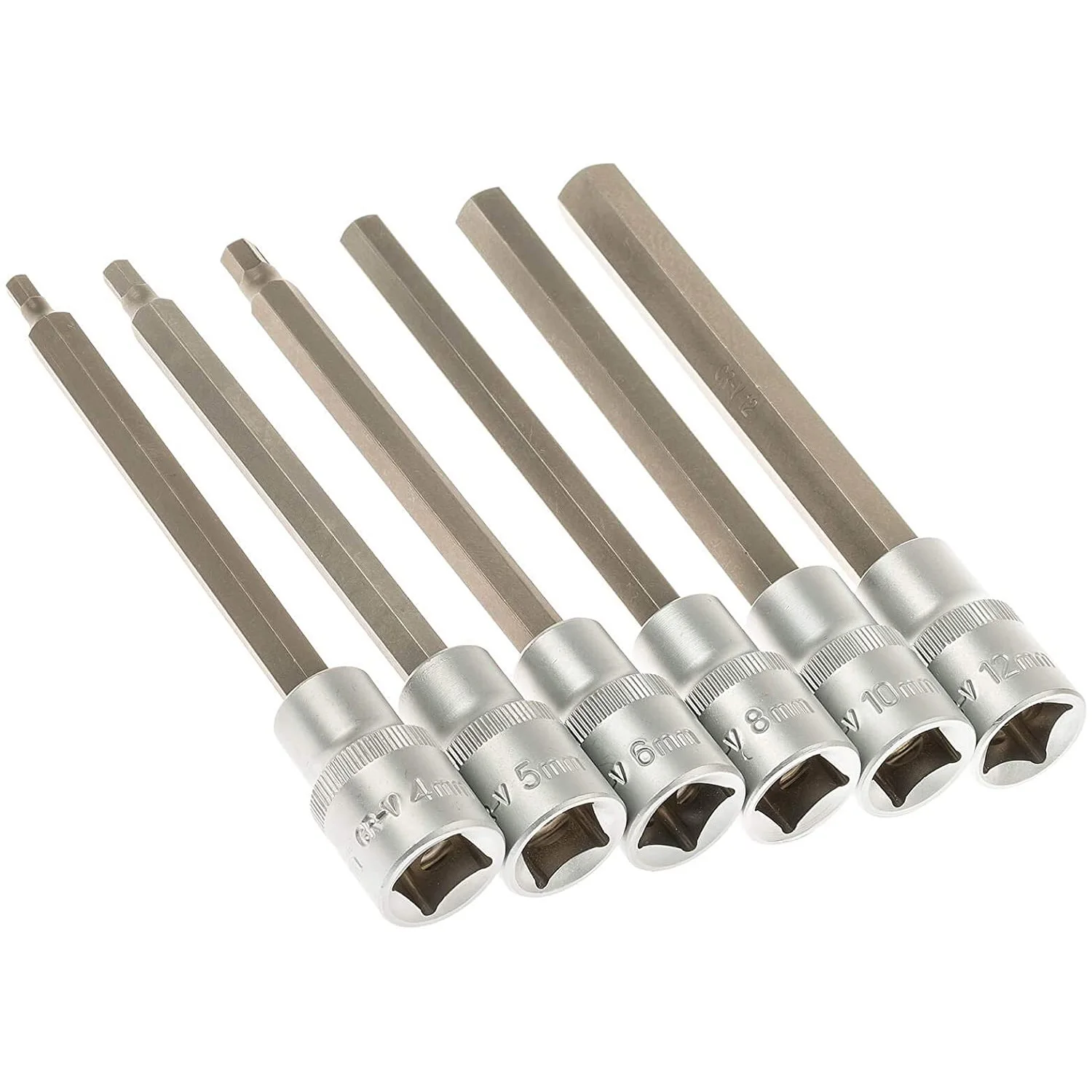 【ALLOWANCE】12 Hex Sockets Set Of 1/2 Socket Wrenches For Hex Wrenches, H4, H5, H6, H8, H10 And H12