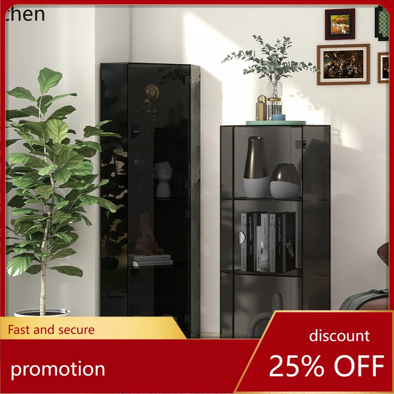 HT bathroom acrylic crack storage cabinet bathroom rack corner narrow slot side utility cabinet