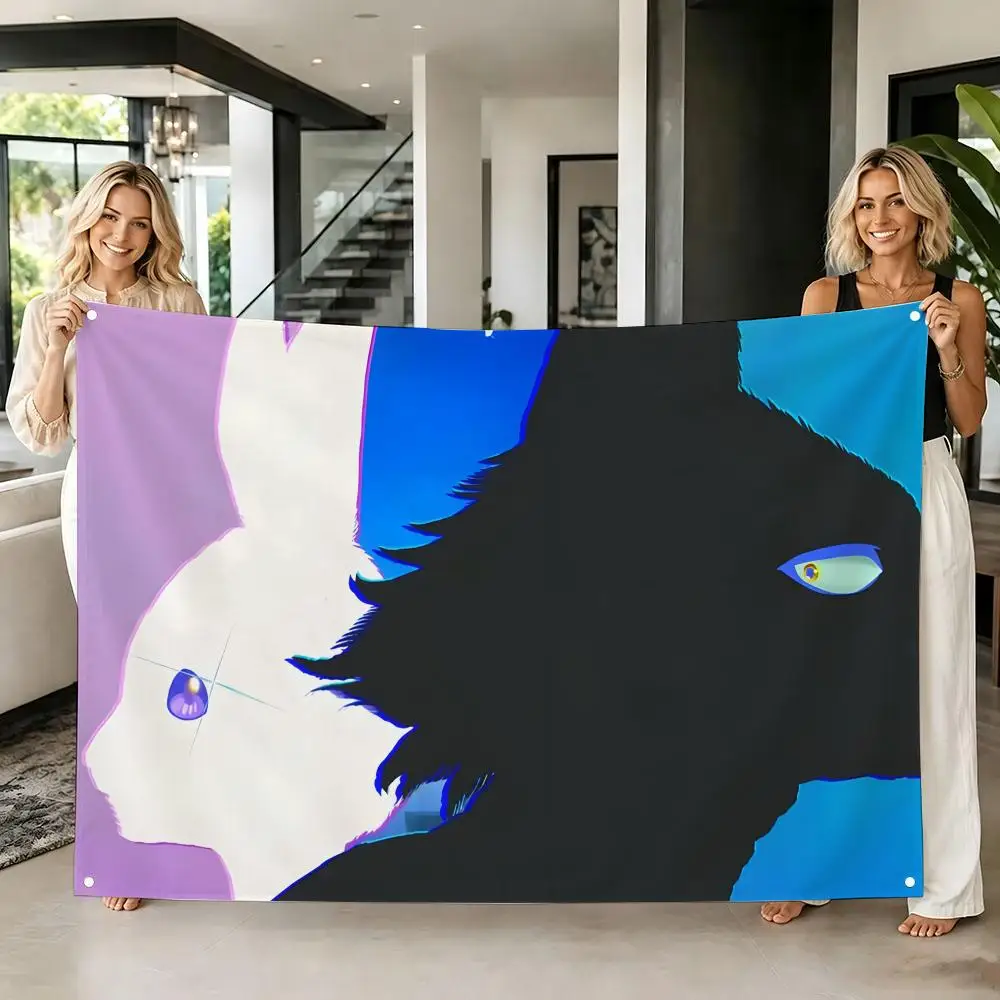 Dark School Anime B-BEASTARS Flags Tapestry Creative Pattern Photo Living Room Wall Art Party Outdoor Decor