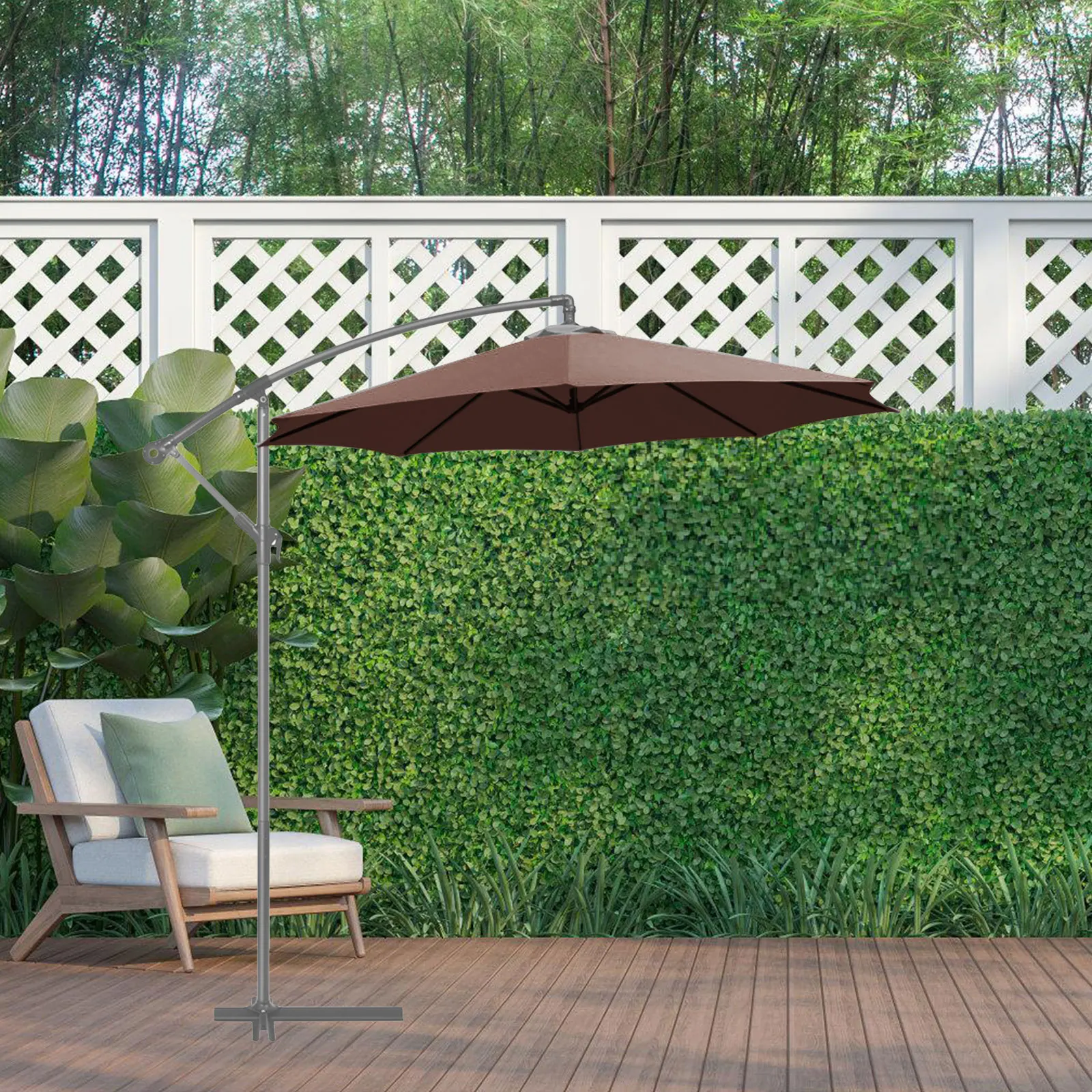 

Umbrella Canopy Replacement 2.7m 6 Color UV Protection Patio Garden Rain Proof Wind Proof Outdoor Supplies