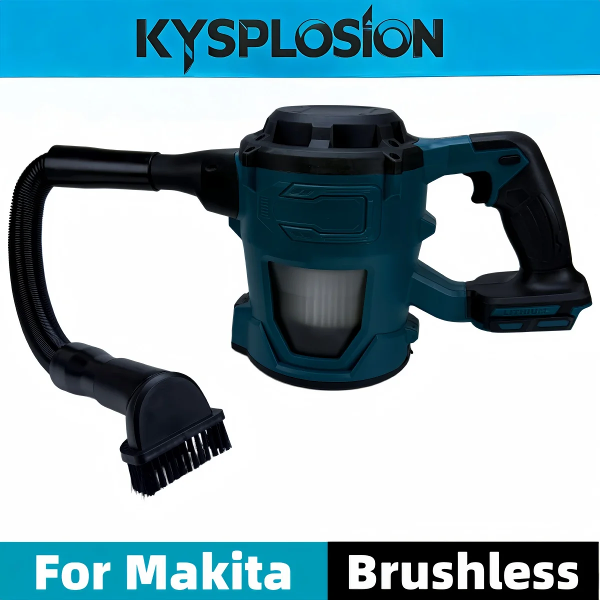 16000Pa Wet Dry Cordless Handheld Vacuum Cleaner Rechargeable Carpet Dust Collector Compatible with Makita 18V Battery