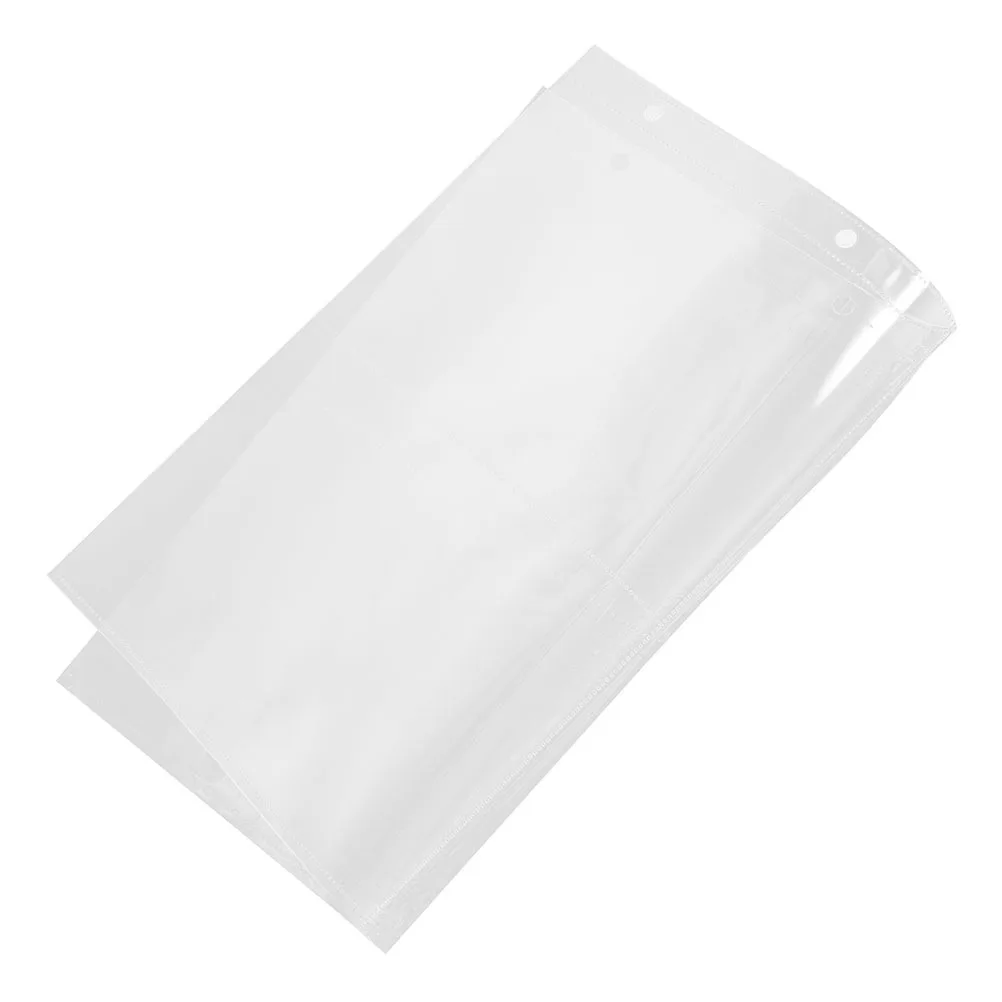 

A4 Loose-Leaf Photo Album Pages Clear Pp Sheets For 4-Ring Binder Replacements Refill Supplies Pockets Holders