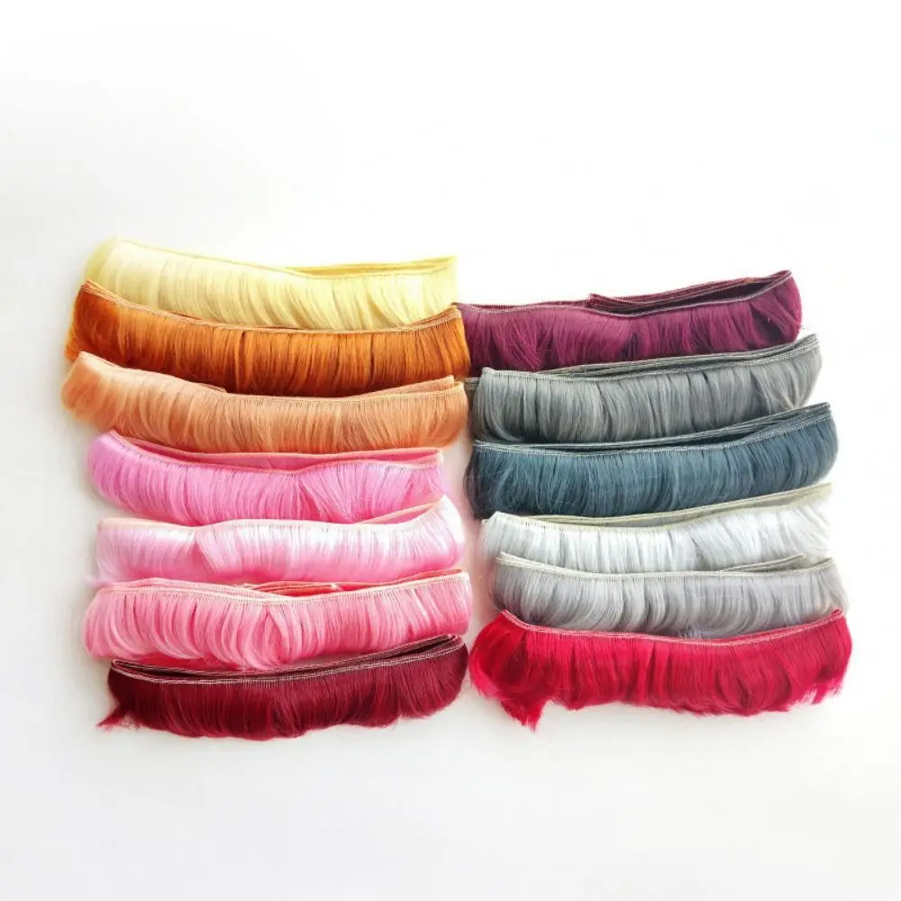 Hochtemperaturdraht Bjd DIY Fransenhaar Bunte 5x100cm BJD/SD Perücke Fransenhaar Hitzebeständige Quastenhaarreihen