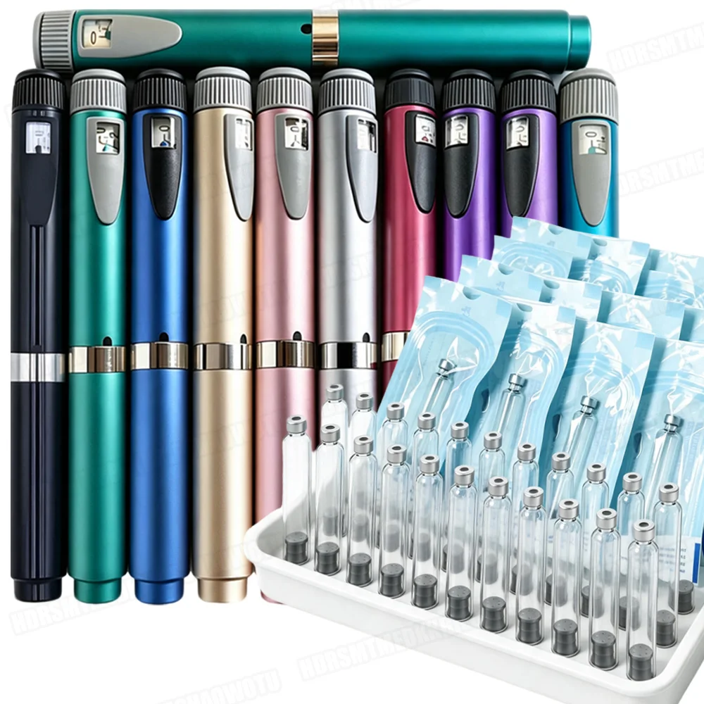 Multi-use Precise Dosing Reusable Injection Pen Magic Pens 3ml Empty Cassette Bottle Cartridges Sterile Individual Packaging Kit
