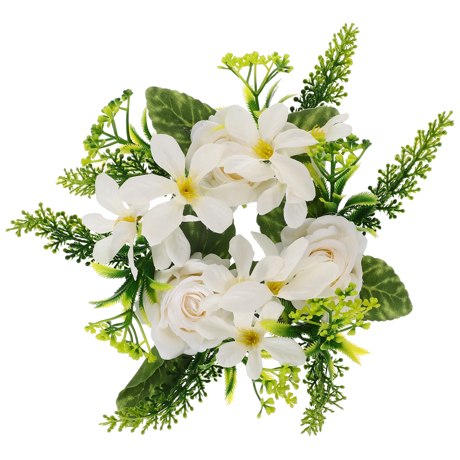 

Artificial Rose Wreath Centerpieces Artificial Tables Decor Props Lightweight Portable Chic