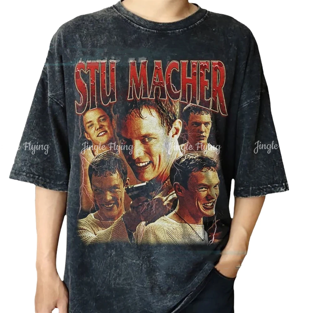 Vintage Wash Stu Macher Tee 90s Classic Graphic Matthew Lillard Retro Rap Shirt Scream Horror Movie T-Shirt