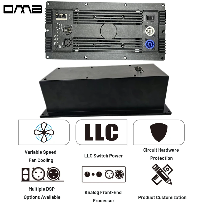 PDA1001 + CQ260D digital signal processing module Active speaker board module Class D power amplifier board 1000W subwoofer