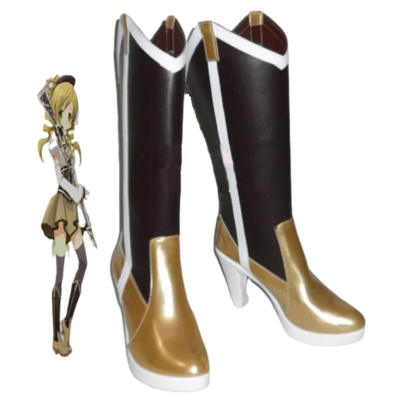 

Puella Magi Madoka Magica Mami Tomoe Cosplay Boots Custom Made Shoes