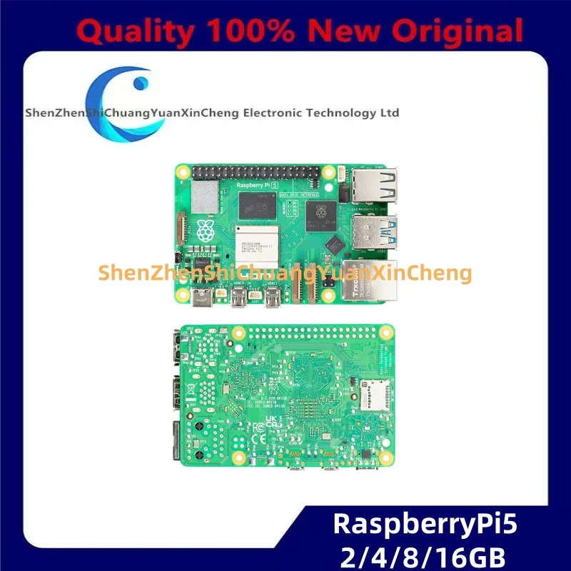 

Raspberry Pi 5 Official Original Model Pi5 2GB / 4GB / 8GB / 16GB RAM Option