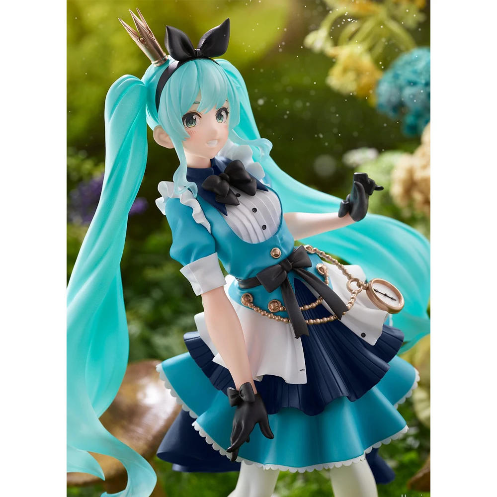 Original Taito Hatsune Miku Princess Amp Figure Alice Ver.prize Figure 21Cm Collection Model Toy Gift Genuine In Stock