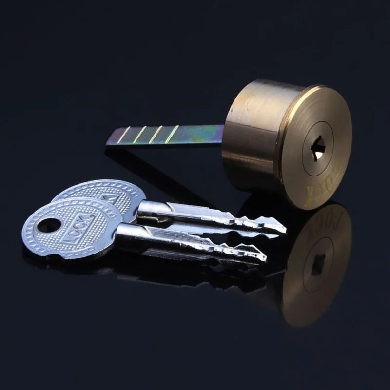 

Corss Key Pure Copper Door Lock Cylinder High Security Wooden Iron Door Body Anti-Theft Lock Cylinder House Door Universal Lock