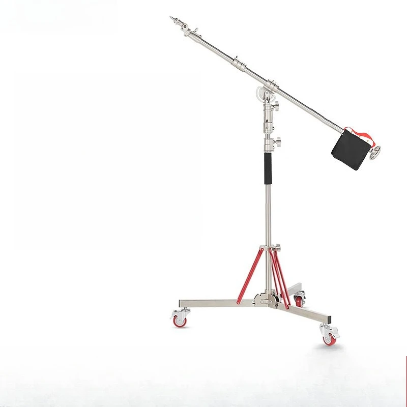 

Photography Heavy Duty Stainless Steel Ceiling Light Stand Crew Studio Oblique Arm Large Cantilever Ceiling Light Stand