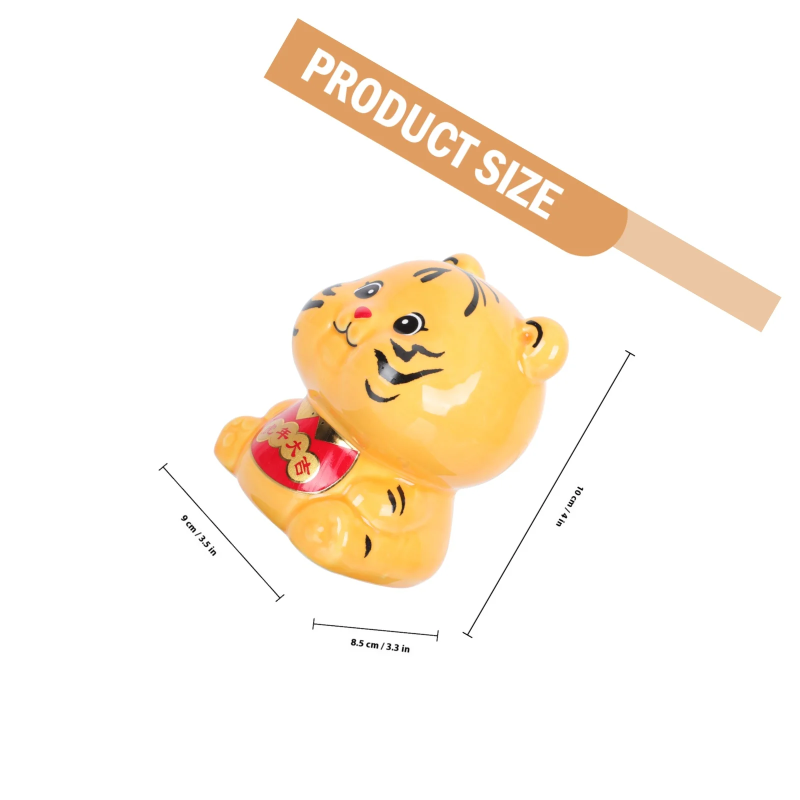 Zodiac Tiger Coin Bank Lovely Animal Design Piggy Bank Educational Money Box Festival Ornament Room Decoration
