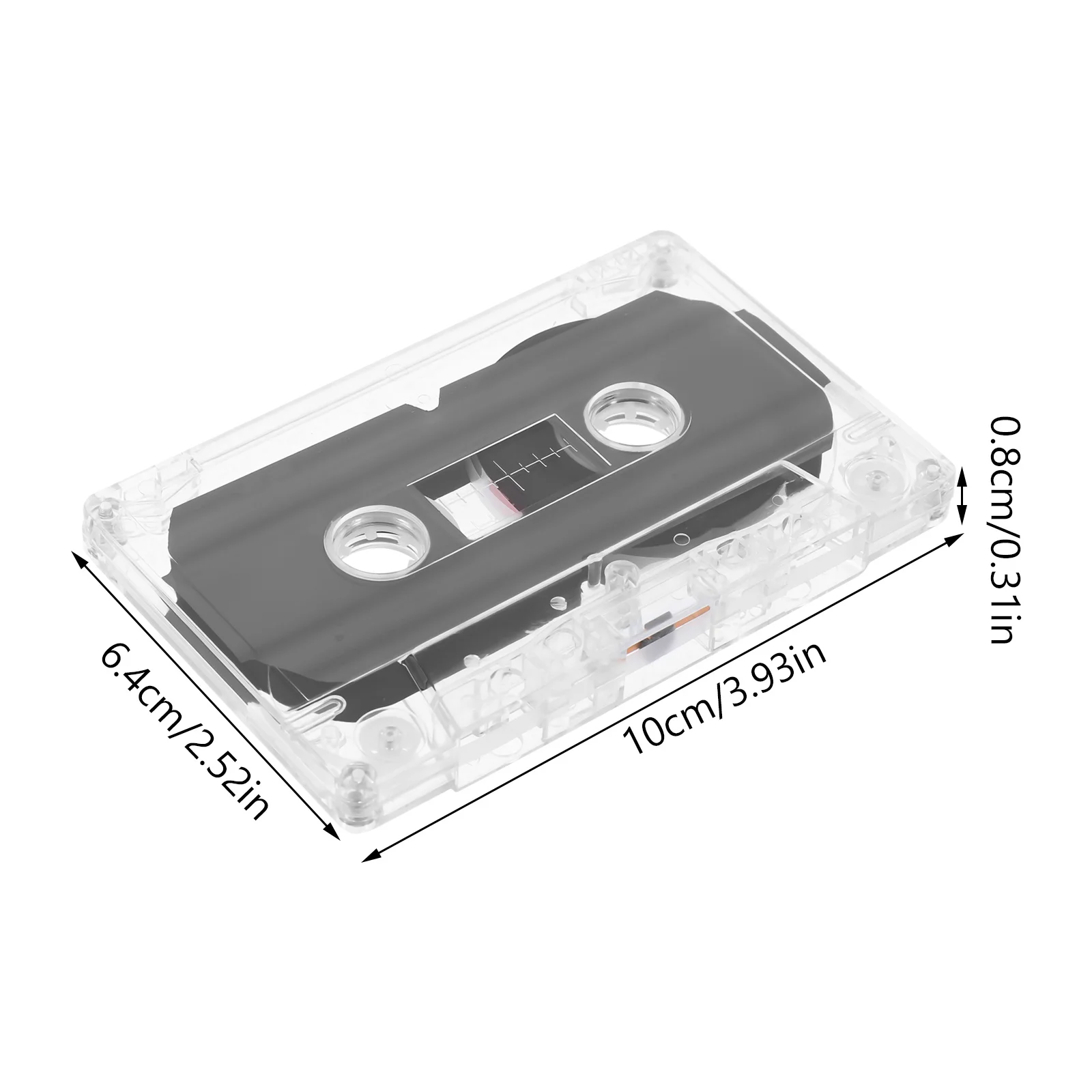 6 pcs Blank Cassette Tapes 60-Minute Recordable Audio Tape For Digital Recorders Durable Empty Cassette Storage Portable Audio