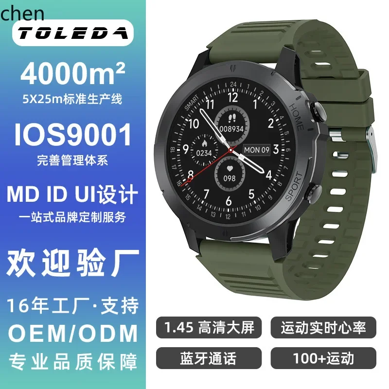 ZK popular T35 Bluetooth call watch 1.45 heart rate 100 + sports outdoor three-proof IP68 smart watch