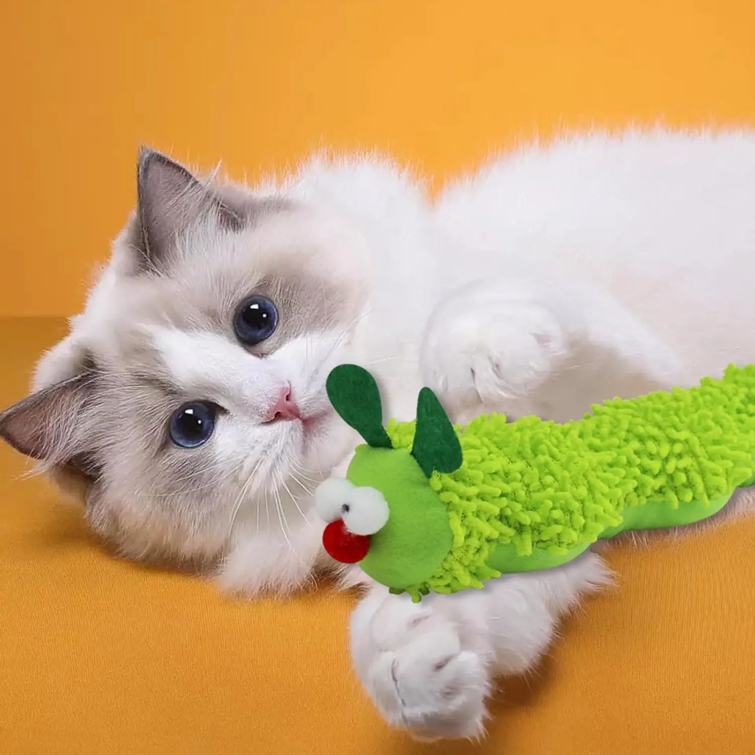 Selbstvergessungsspielzeug für Katzen, Haustierplüsch, amüsante Katze zur Linderung von Langeweile, kratzfestes und bissfestes Kleintierspielzeug. Katzenspielzeug