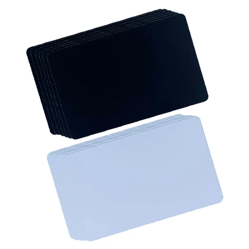 100pcs Black/ White Matte NTAG215 NFC PVC Digital Business Card Inkjet printing for Canon Epson printer