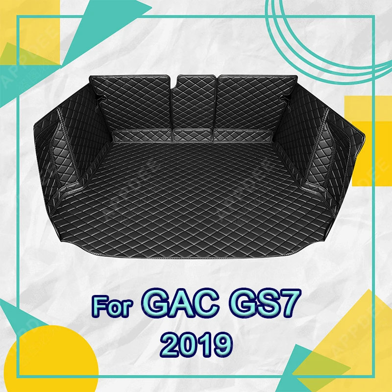 Auto Full Coverage Trunk Mat For GAC Trumpchi GS7 2019 Car Boot Cover Pad Cargo Liner Interior Protector Accessories