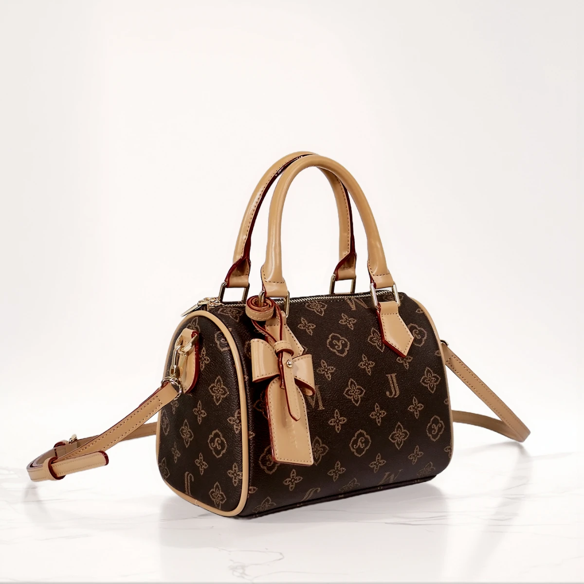 JIOMAY Women's Vintage Brown M - đánh giá và giá Tote Bag Leather Monogram
