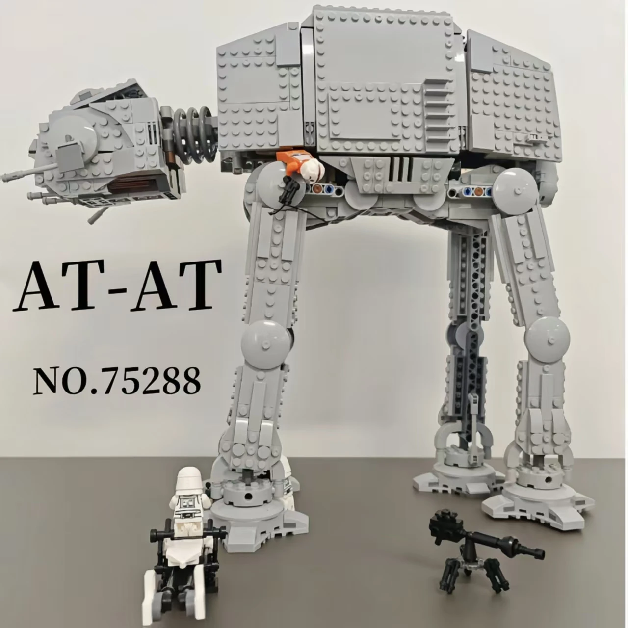 

Hot 1267pcs Star Interstellar Conflict Empire ATAT Snowtrooper Army Assault Motorized Walker 75288 Building Block Model Toy Gift