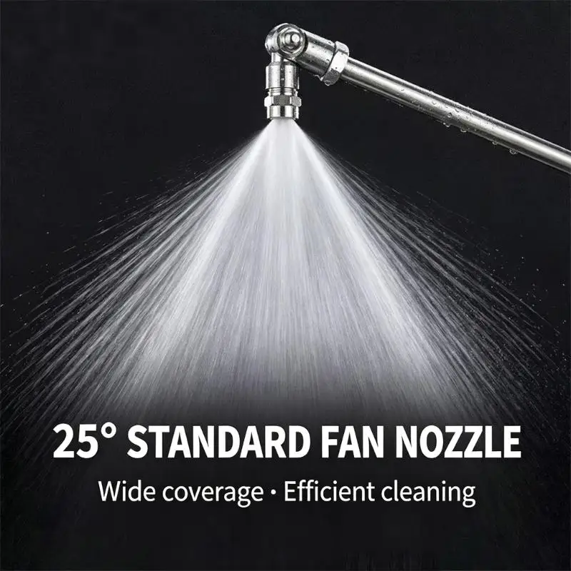 31BC Pressure Washer Rotating Nozzle Extension Wand, 1/4 Inch Fitting Stainless Steel Jet Head for Undercarriage Cleaning