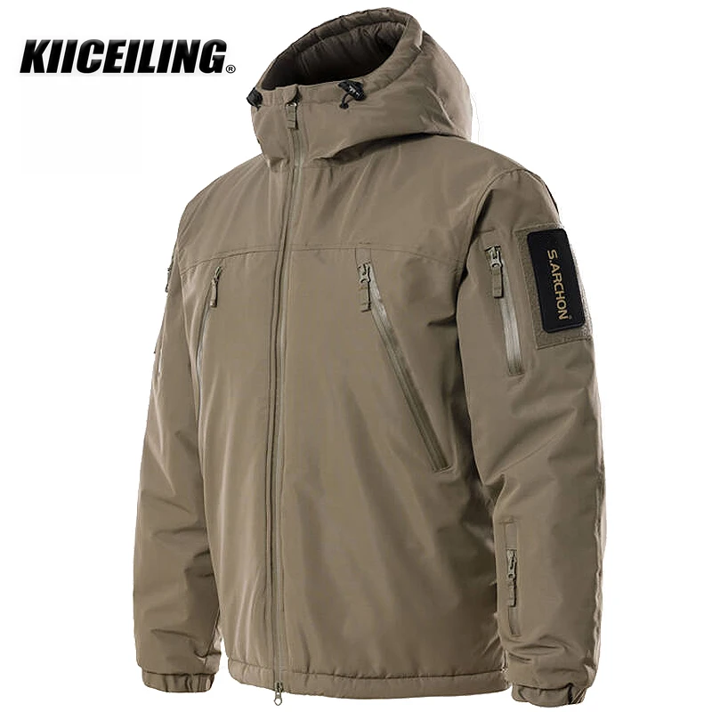 

KIICEILING AK20 Bomber Tactical Jackets For Men Multicam Winter Warm Waterproof Military Mens Jacket Hiking Down Women's Coat