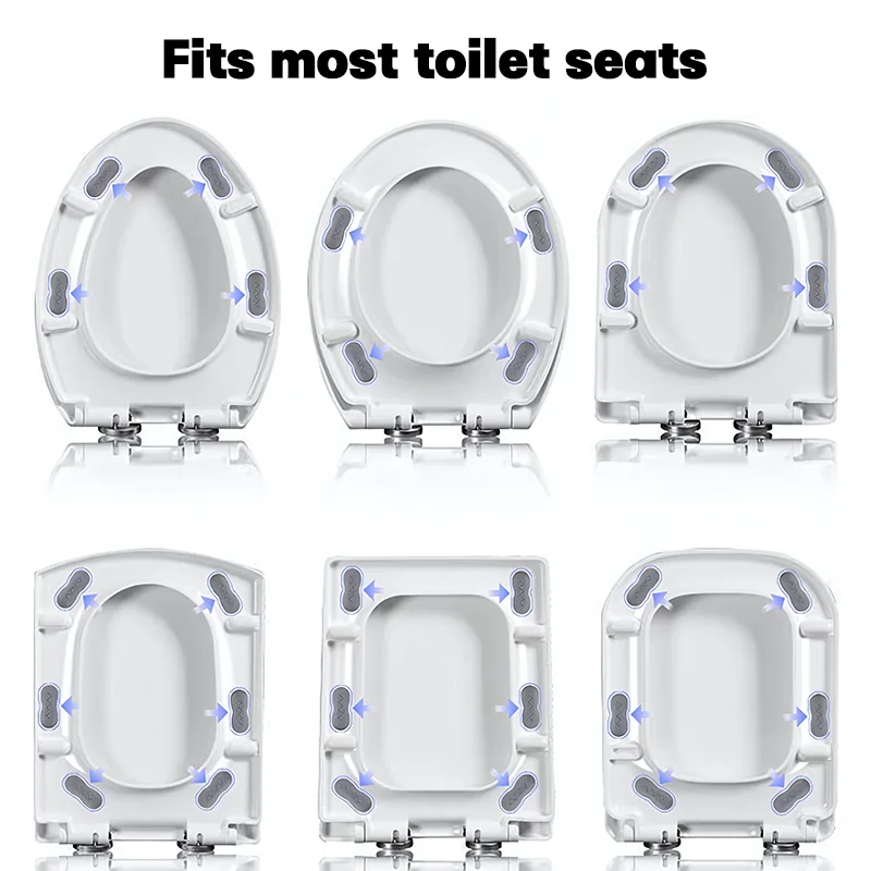 Toilet Seat Bumper Anti Slip Shockproof Toilet Lid Cushion Anti-collision Toilet Seat Cushion, for Hotels and Public Places