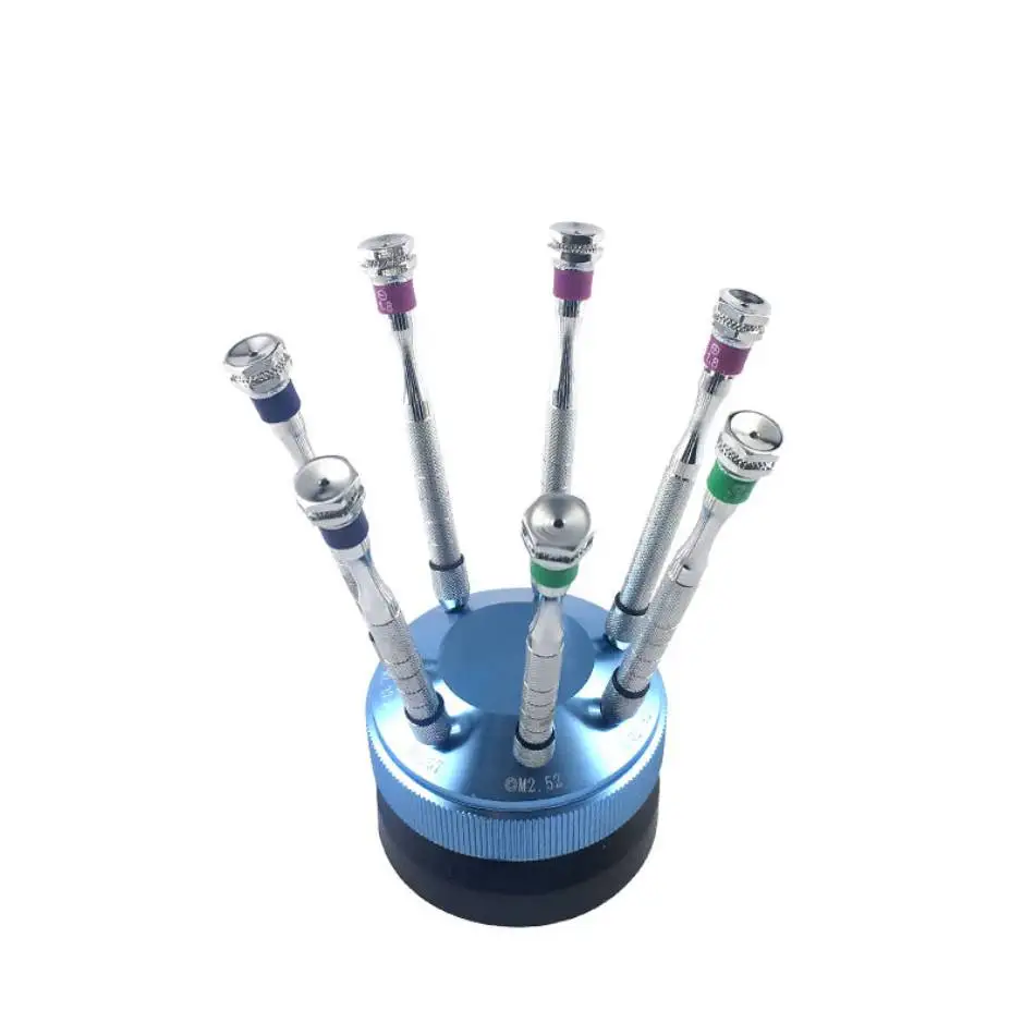 

Многоцелевые инструменты для ремонта очков, оптическая отвертка 7 в 1, отвертка для очков, ремонтные винты, набор инструментов, набор оптических инструментов