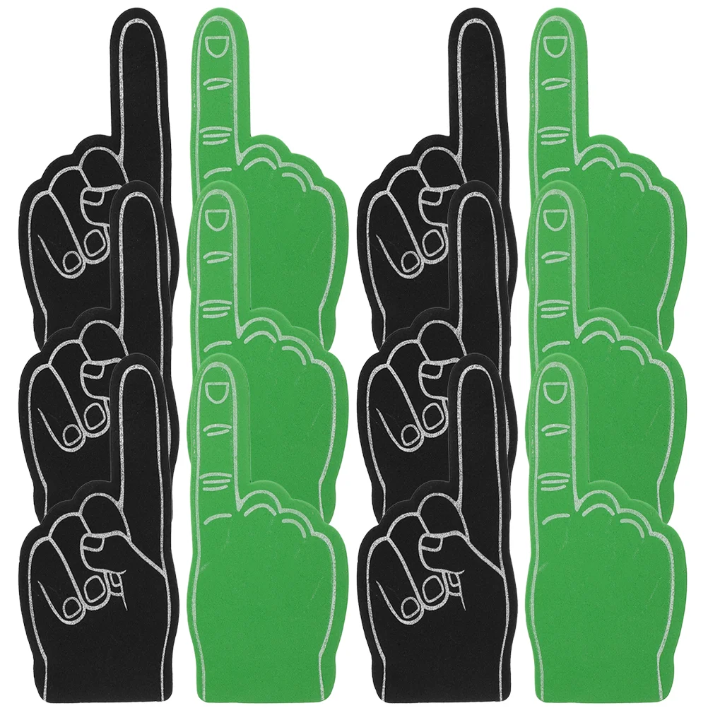 12 Pcs Cheerleading Hand Gesture Foam Finger for Sporting Events Party Pointer Fingers Sports Giant Hands Fan Prop