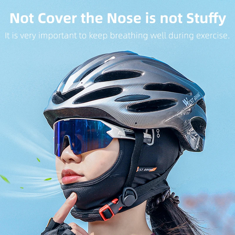 WEST BIKING Summer Cool Balaclava Helmet Sports Sun Protection Headwear Running Skiing Breathable Cap MTB Bicycle Cycling Hats