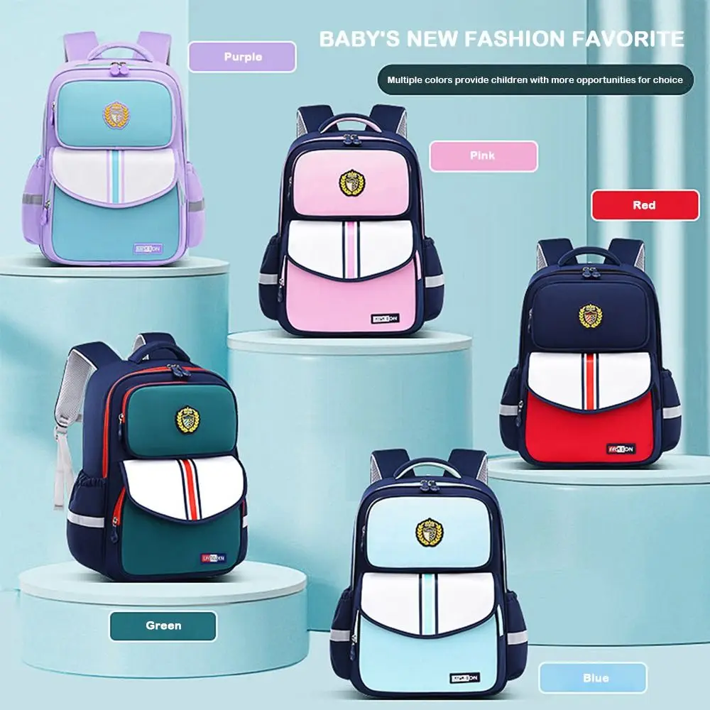 

Large Capacity Students Backpack Spinal Protection Waterproof School Bag Wear-resistant Lightweight Kids Backpack for kids