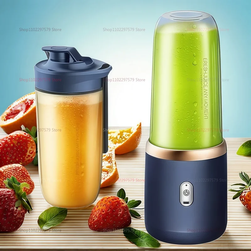 Doppel Tasse Multifunktions USB Obst Mixer Entsafter Tragbare Elektrische Entsafter Mixer Obst Entsafter Tasse Lebensmittel Milchshake Saft Maker