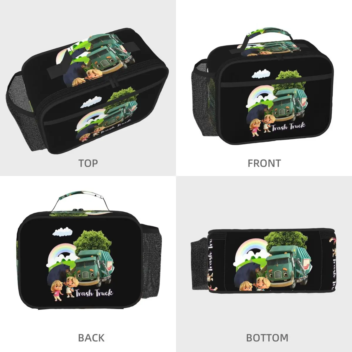 Trash Truck Animation, Trash Truck Netflix Insulated Lunch Bag for Women Office Cooler Thermal Food Box Tote Lunch Boxes