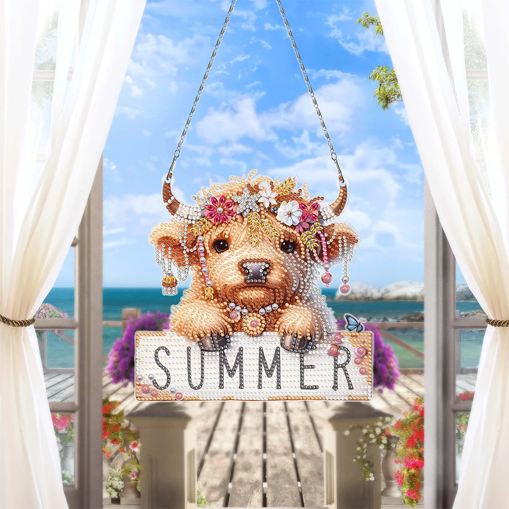

Cute Animal Diamond Painting Hanging Ornaments Kit Diamond Painting Hanging Decorations Bedroom Decoration