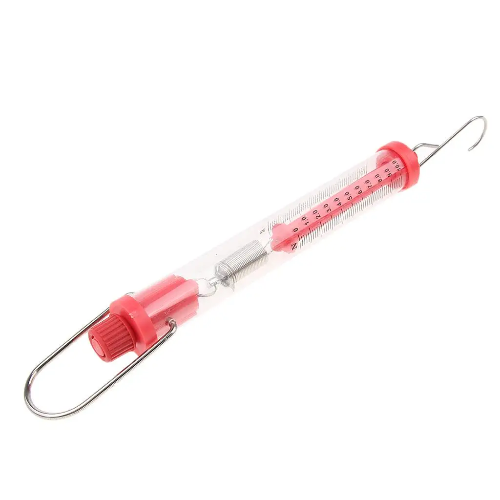 Newton Meter Spring Scale 10N Capacity Force Gauge Meter Laboratory Experiment Tool for Science Study