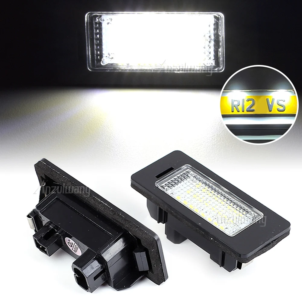 

2pcs led License Plate Light Canbus Number Lamp For BMW E92 E93 F30 F31 F45 E39 E60 F11 E70 X5 E84 X1 E82 F22 E90 E91 E61 F10