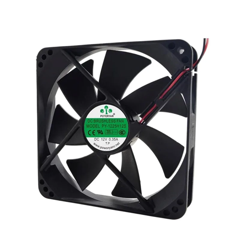 

НОВЫЙ ОРИГИНАЛЬНЫЙ PY-1225H12S DC12V 0.35A 12025 120*120*25 мм 12 см ОХЛАЖДАЮЩИЙ ВЕНТИЛЯТОР