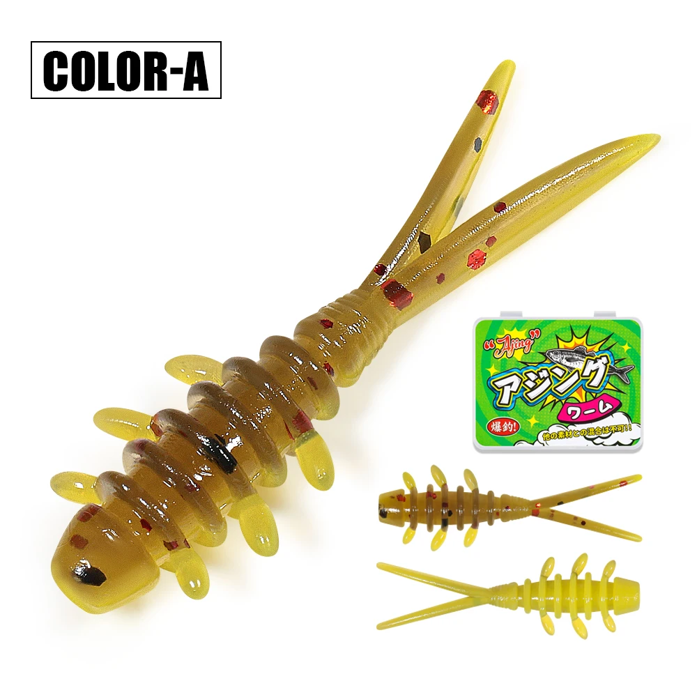 Palissander 25mm Micro Worm Zachte Vissen Lokken TPR Drijvende Siliconen Plastic Swimbait Softbait Voor Vangen Paard Makreel 20 stks/doos