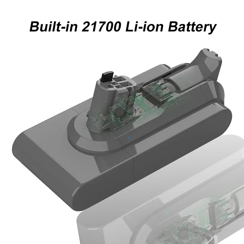 21700 Li-Ion Battery 25.2V 6.0Ah for Dyson SV15 Vacuum Cleaner Fluffy SV15 V11 Absolute Extra V11 Absolute V11 Animal 970145-02