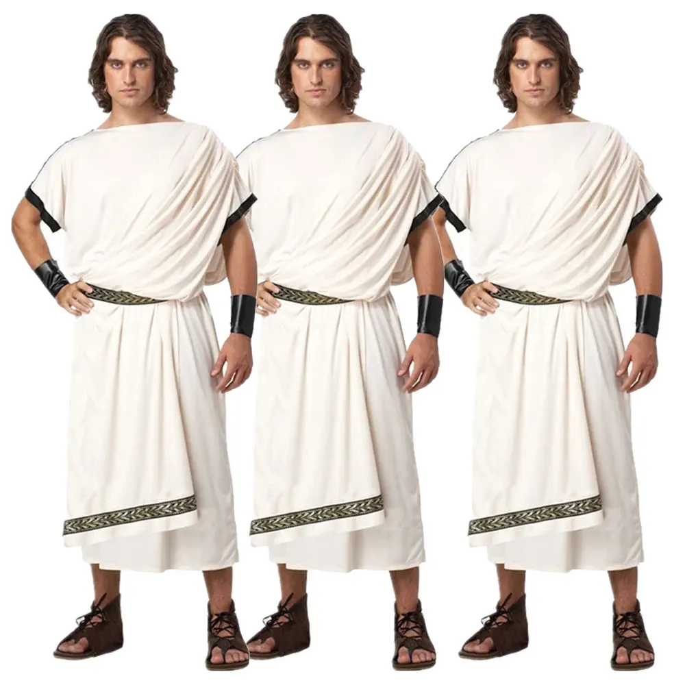 

Ancient Rome Greek Mythology Olympus Zeus Hera Fancy Dress Toga God Goddess Couples Cosplay Carnival Halloween Costume Set