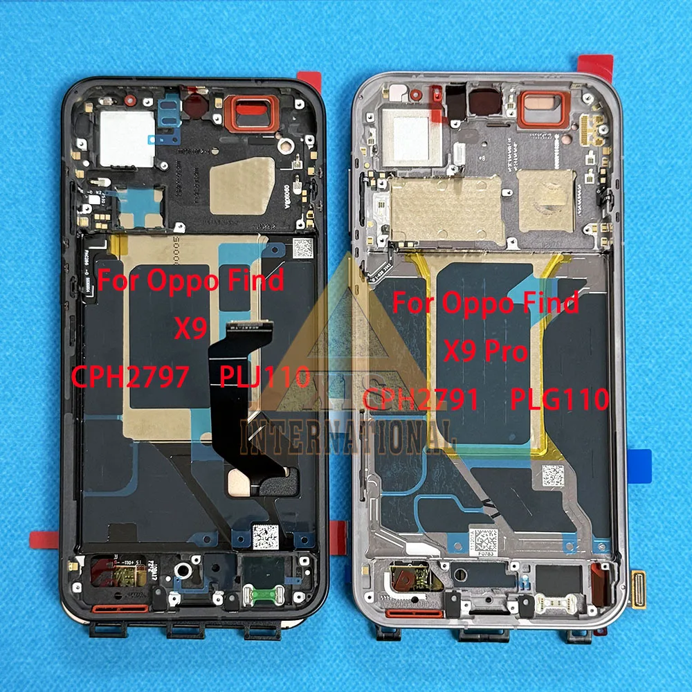 Originele Amoled 6.59 "Voor OPPO Find X9 CPH2797 PLJ110 LCD Display Touch Digitizer 6.78" Voor Oppo Find X9 Pro CPH2791 LCD Frame