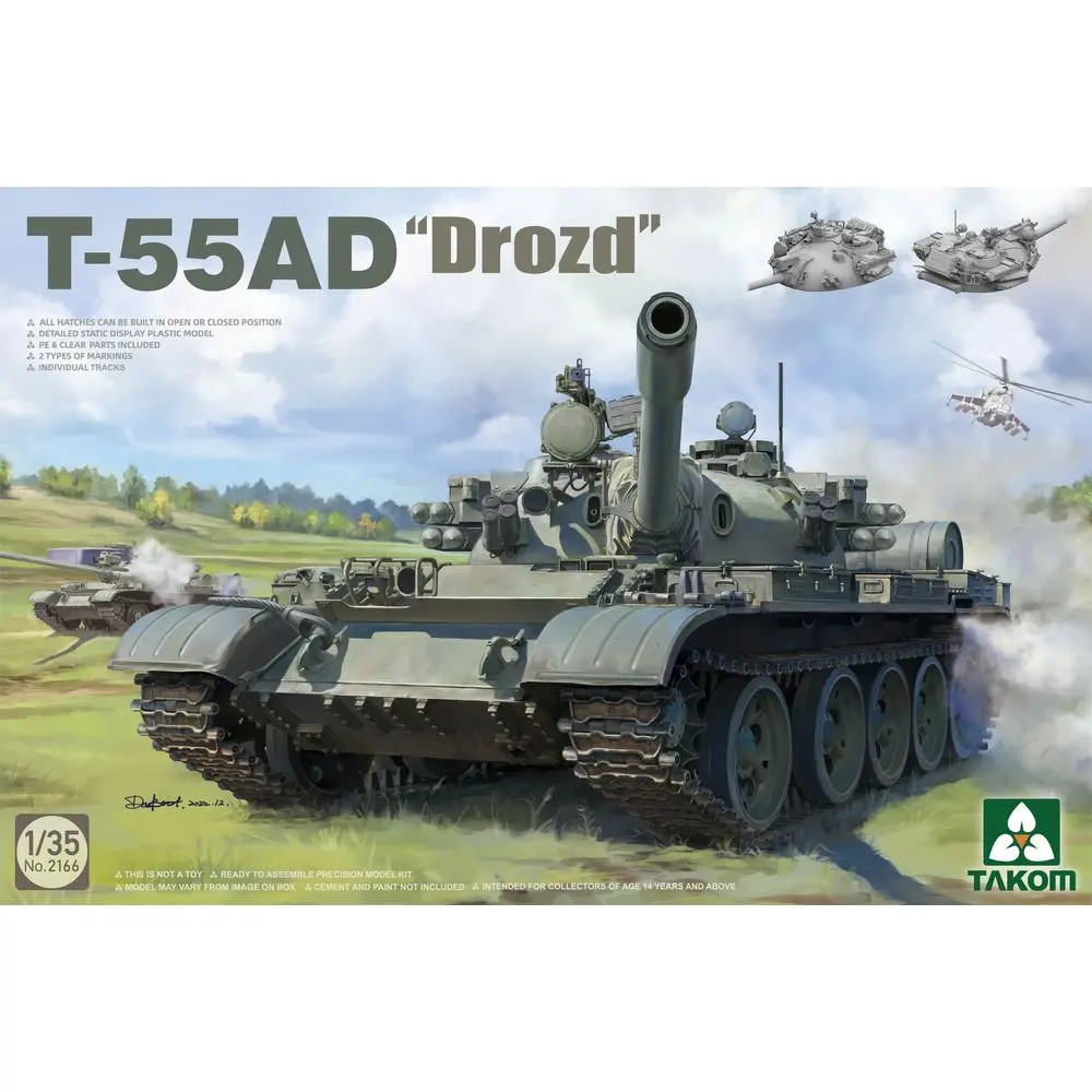 

TAKOM 2166 1/35 T-55AD "Drozd" - Scale Model Kit