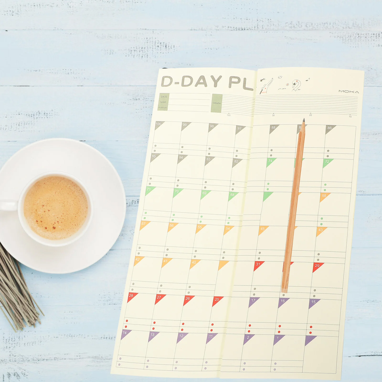 

10 Sheets Planner Daily Time Management Charts Paper Notebook Financial Planner Work Study Financial List