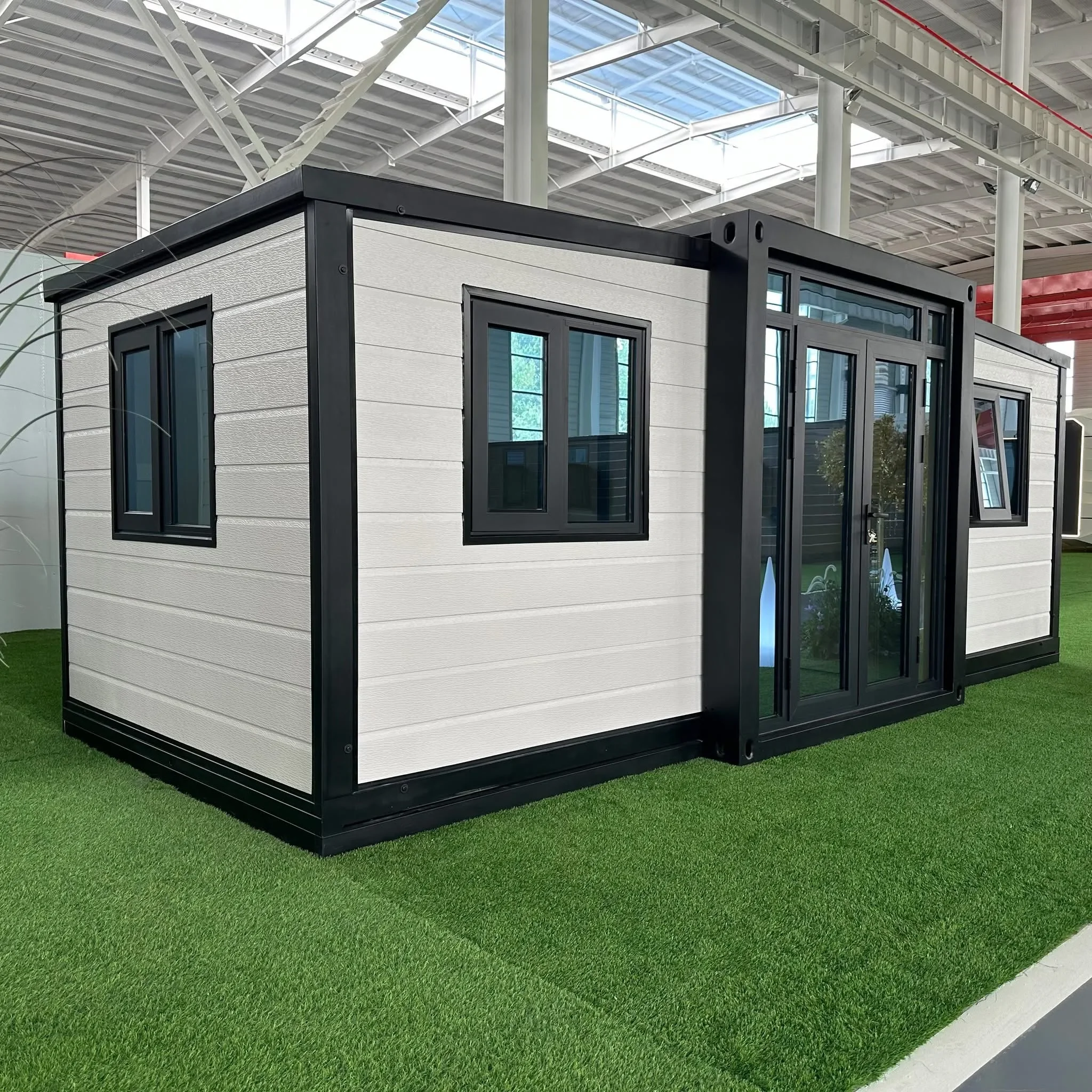 Modern 20ft 40ft Expandable Container Home Prefabricated Mobile House Two Bedrooms and Full Bathroom Steel Frame Tiny Houses