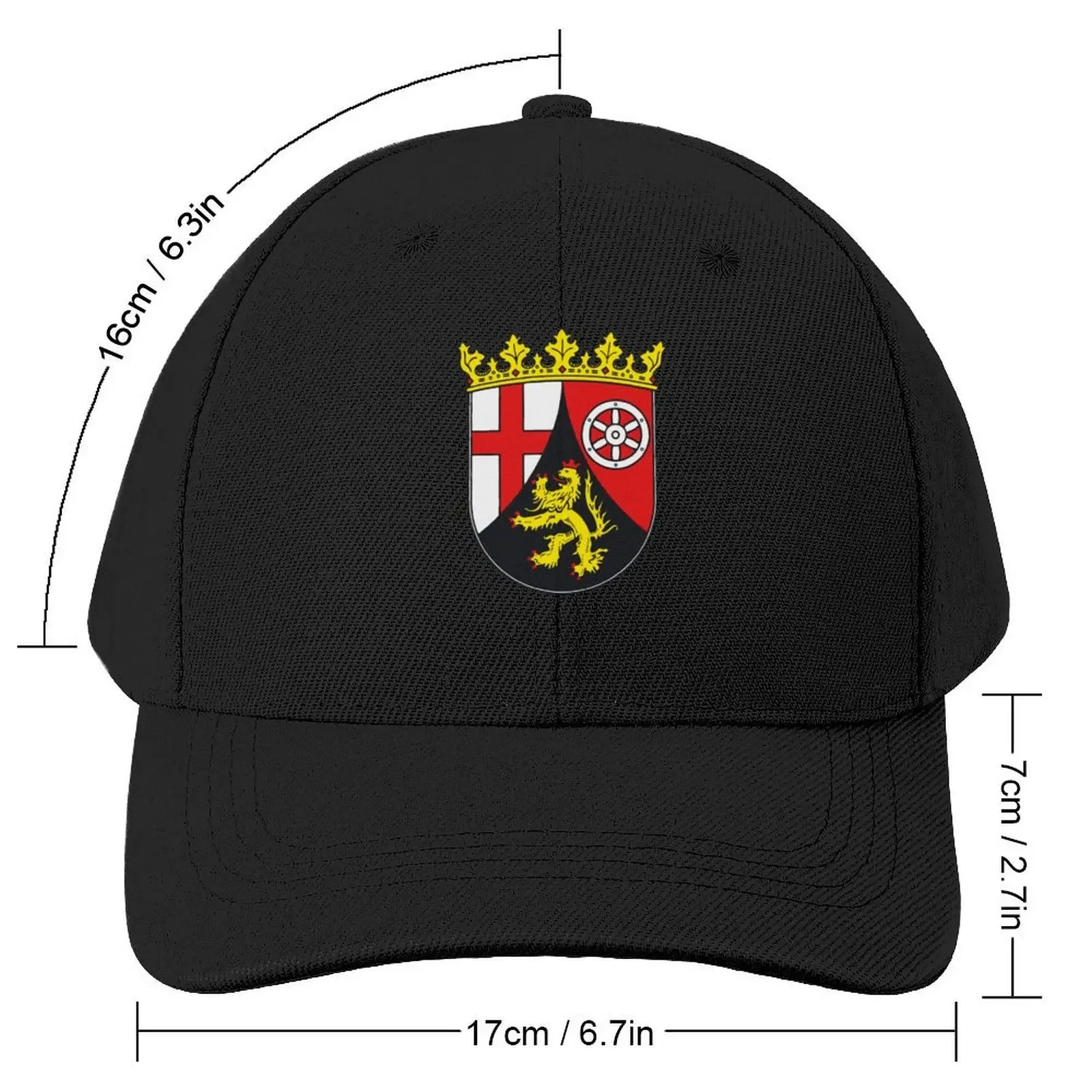 Rhineland-Palatinate coat of arms, Germany Baseball Cap Trucker Hat sun hat Trucker Cap Girl'S Hats Men's