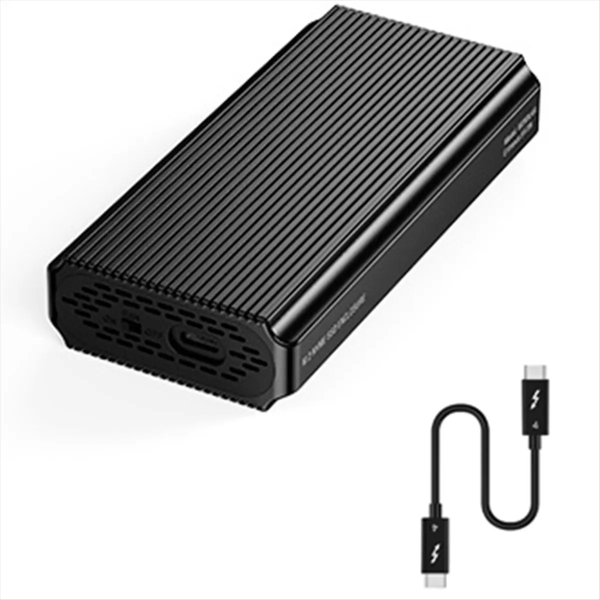 A14G  USB4 40Gbps M.2 NVMe SSD Enclosure with Cooling Fan PCIe 4.0 Solid State Drive Case for 4/3