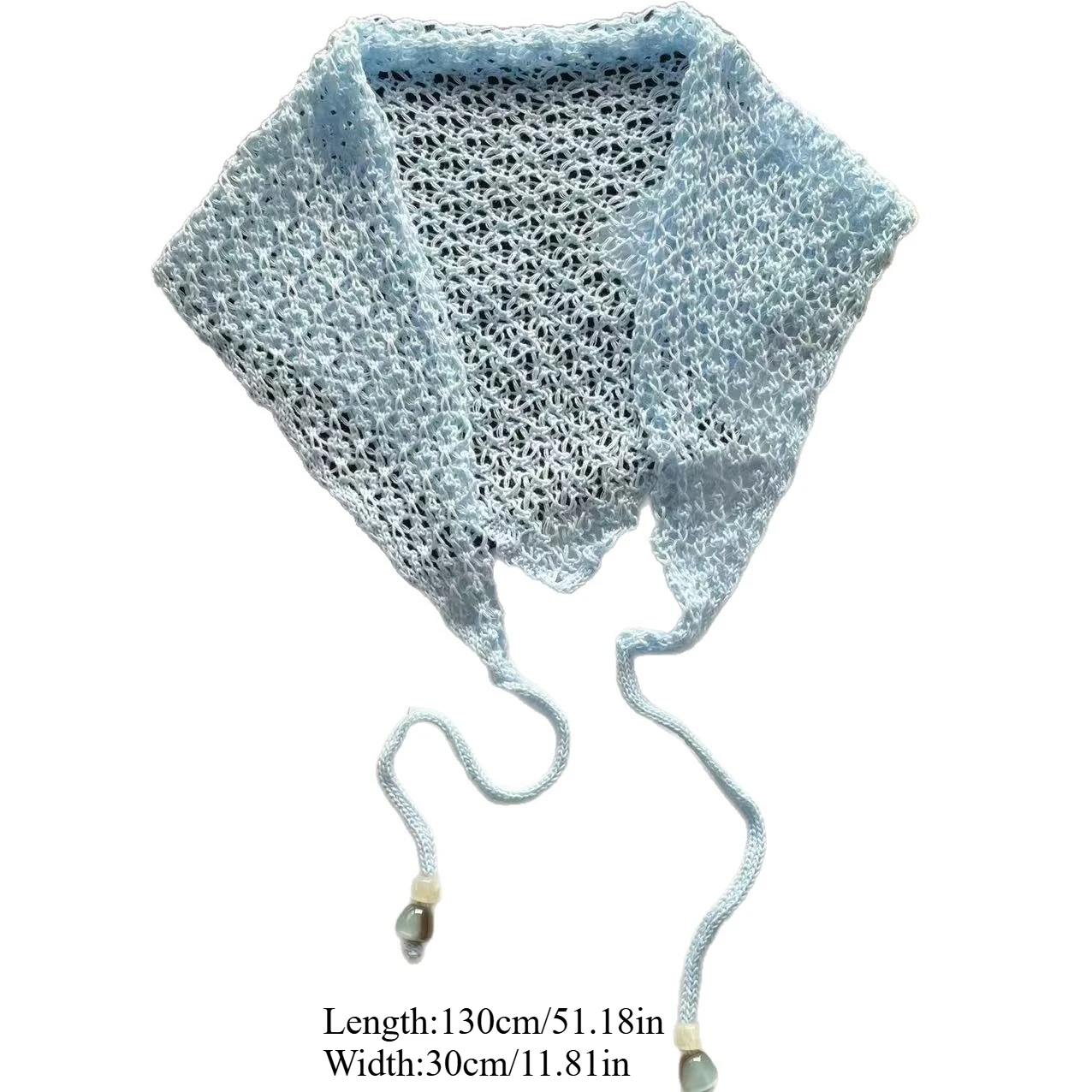 1 fashionable Korean version of simple triangular scarf, thin French high-end silk scarf, fresh and breathable retro decorative