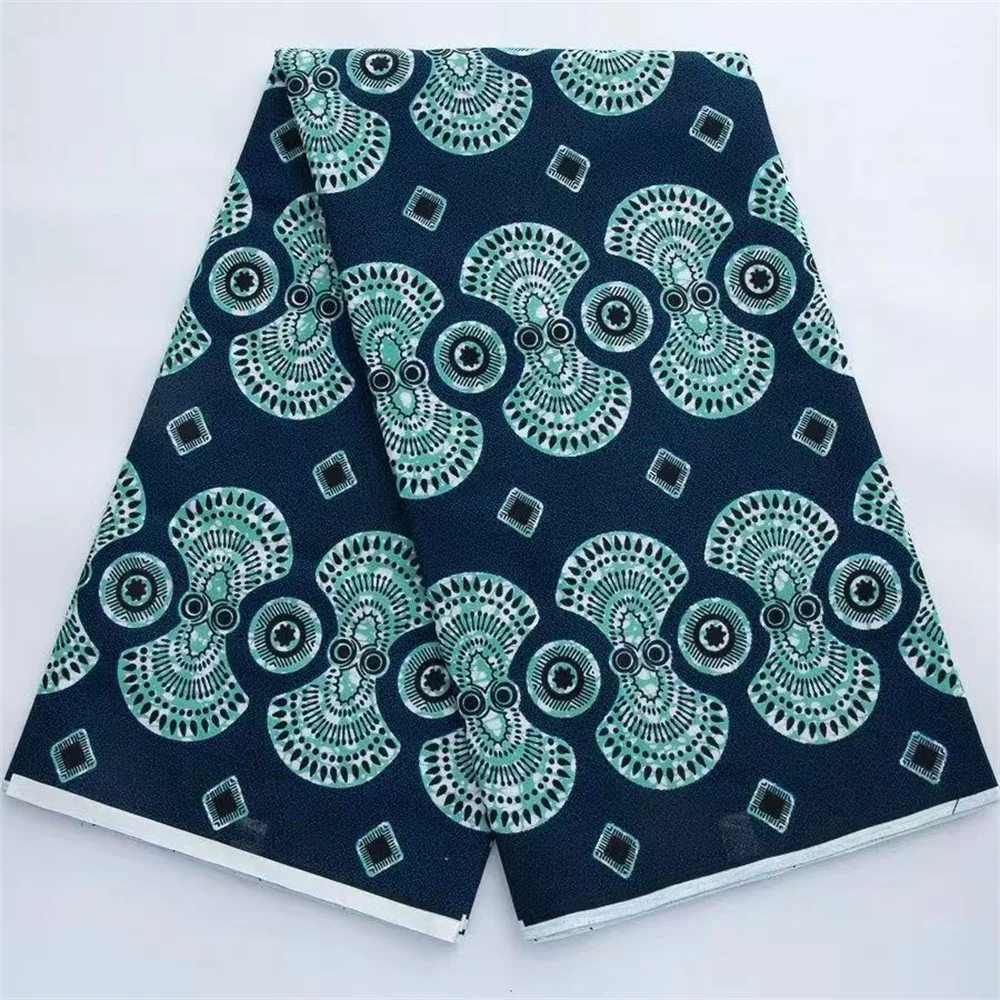 

2026 Arrival Guaranteed Veritable African Real Wax Fabric High Quality Ankara Prints Soft Wax Fabric For Sewing Wedding Dress