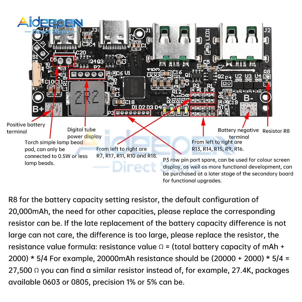 USB QC3.0 QC2.0 USB DC-DC Buck Converter Charging Step Down Module 5V/9V/12V to Fast Quick Charger Circuit Board 5V