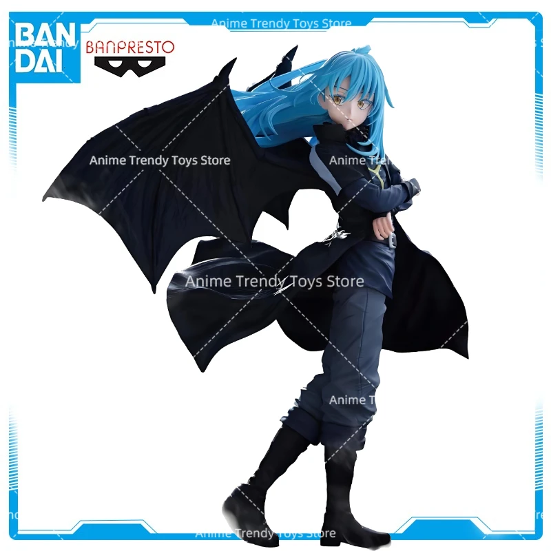 En stock, figura original de Banpresto del anime Tensei Shitara Slime Datta Ken, Rimuru Tempest con alas, modelo de acción Figuarts WY.
